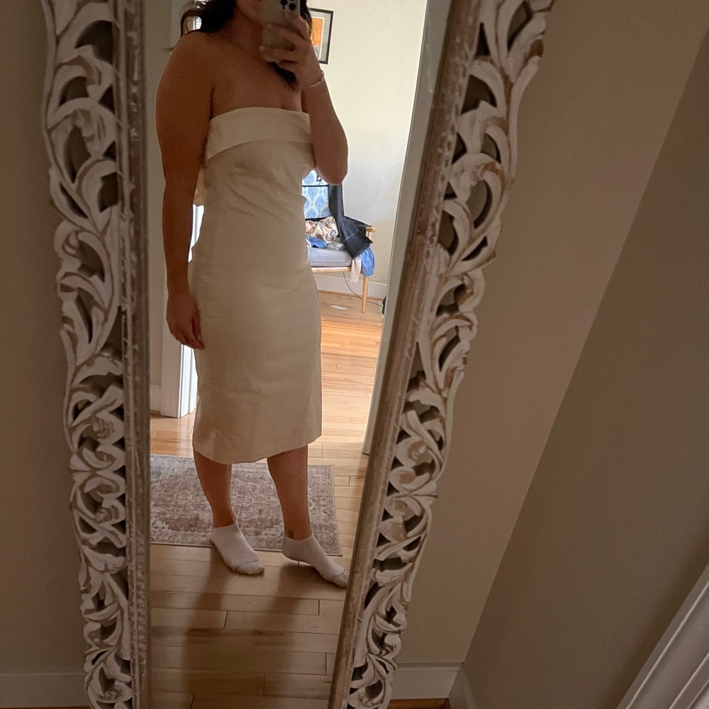 **NWT** Ralph Lauren Bow Back Satin Dress - Picture 7 of 7